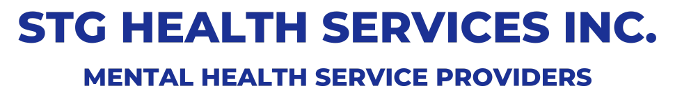 STG Health Services logo blue