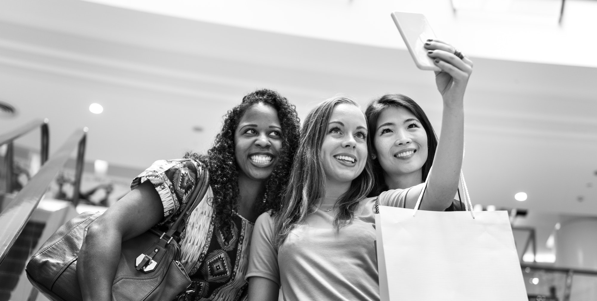 Group Of Women Taking Pictures Concept