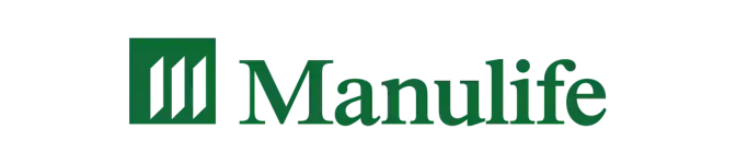 Manulife logo featuring a green icon with three vertical lines and the word Manulife in green text to the right. STG-Health