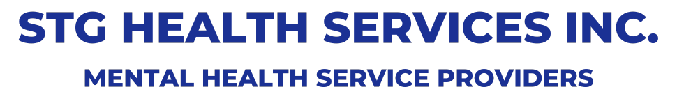 STG Health Services logo blue